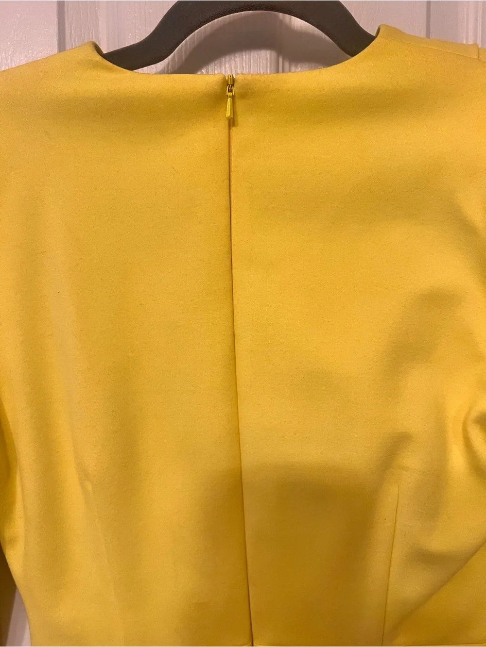 Elliatt Yellow Long Sleeve Mini Dress Size Small | Shoulder Pads & Wrap Skirt